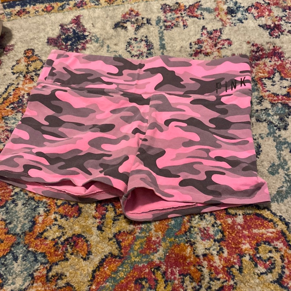 Camo biker shorts